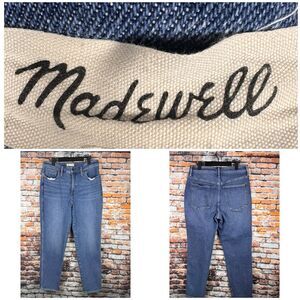 Madewell Women's Curvy Stovepipe Denim Blue Jeans Fair Trade Certified 32"x28"